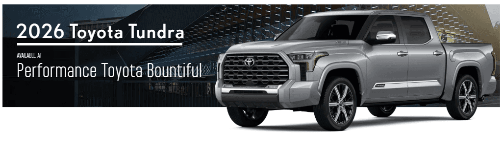 2026 Toyota Tundra Limited At Performance Toyota Bountiful